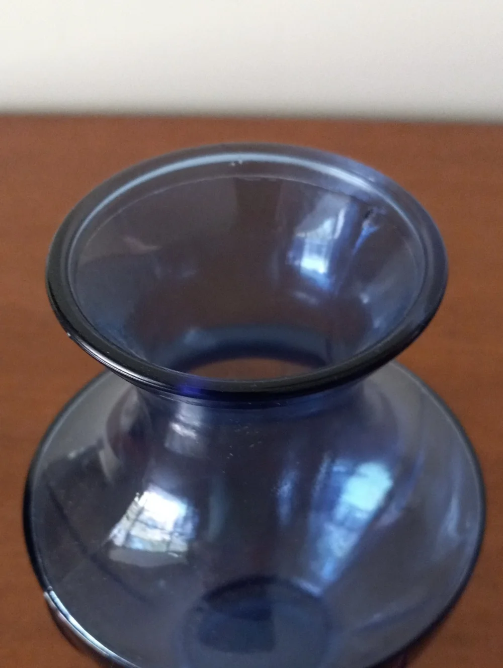 Blue Glass Decorative Vase - Elegant Home Accent